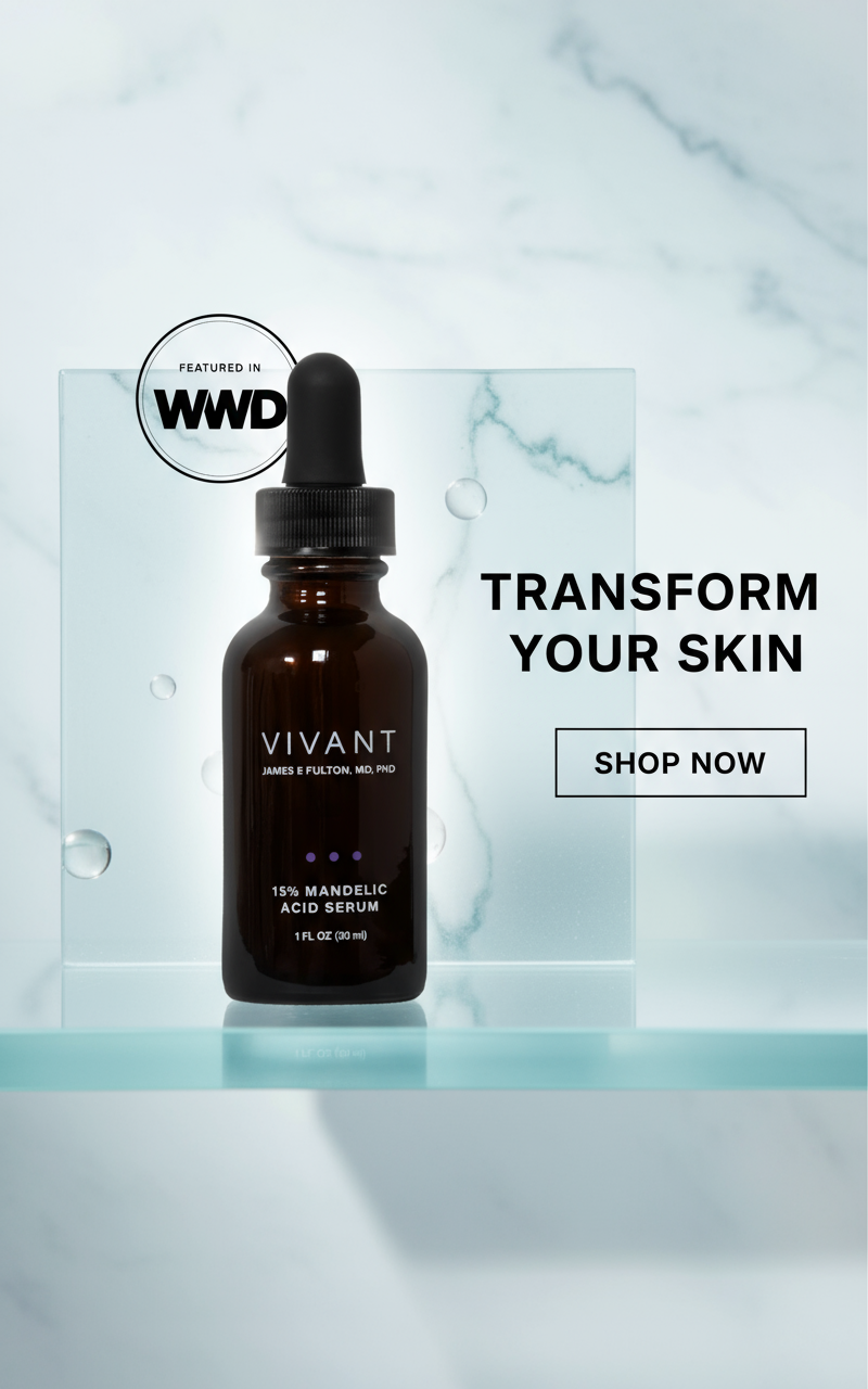 Vivant 15% Mandelic Acid Serum promotional banner